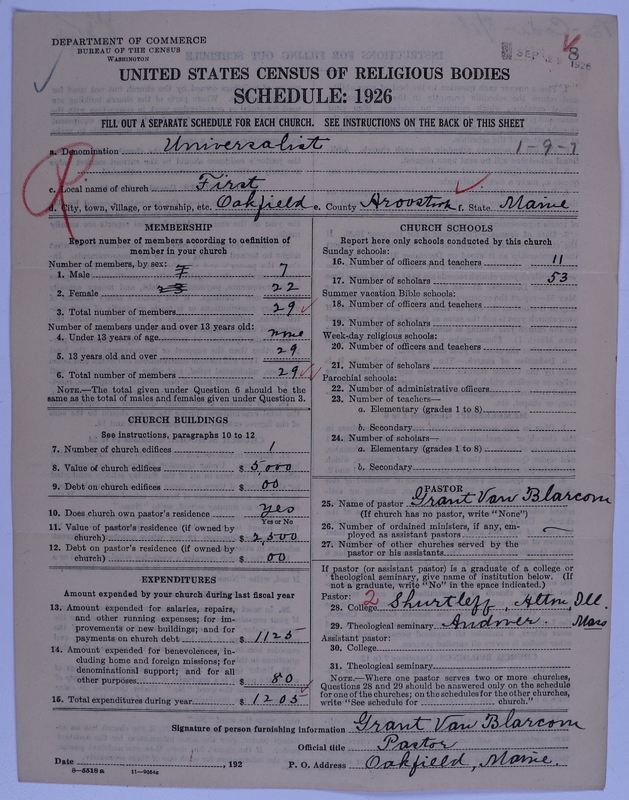 Scan of Universalist Church: 8