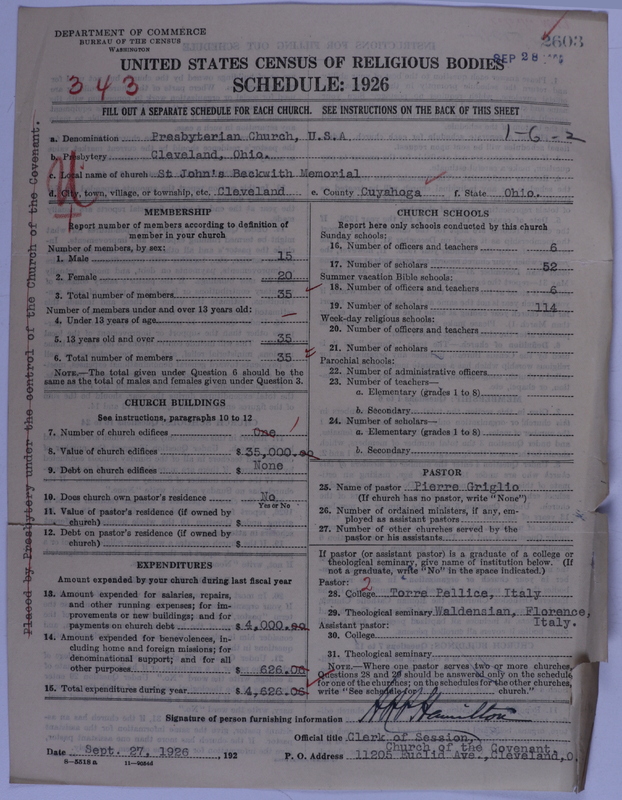 Scan of Presbyterian Church in the United States of America: 2603