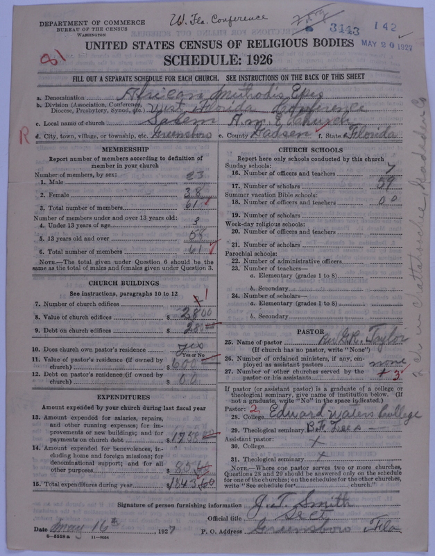 Scan of African Methodist Episcopal Church: 3443