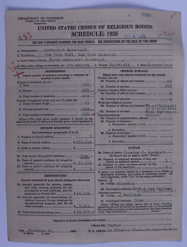 Scan of Methodist Episcopal Church: 990