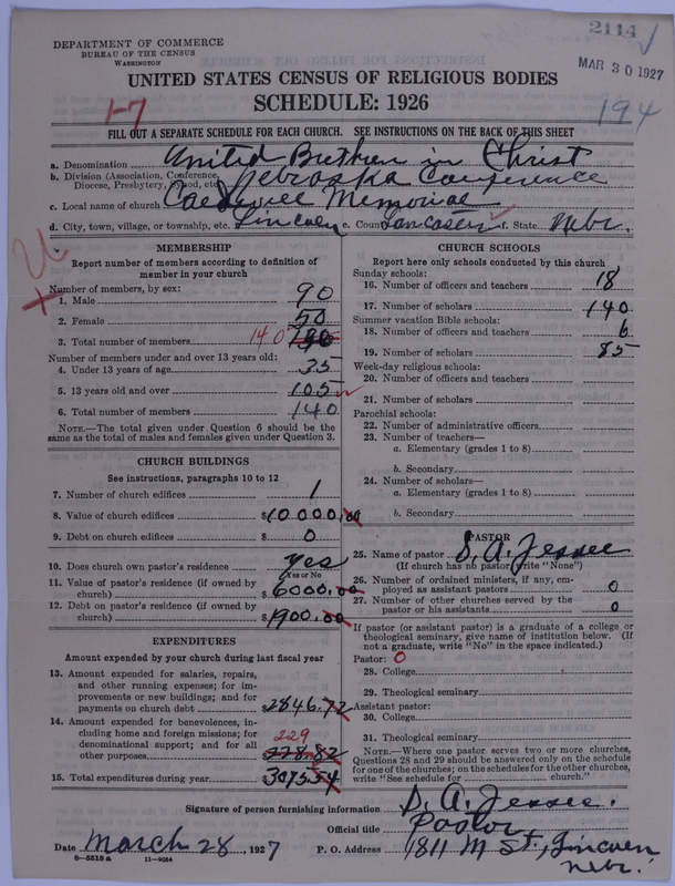 Scan of Church of the United Brethren in Christ: 2114