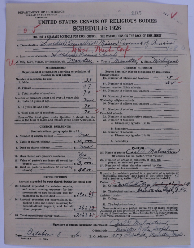 Scan of Swedish Evangelical Mission Covenant of America: 105