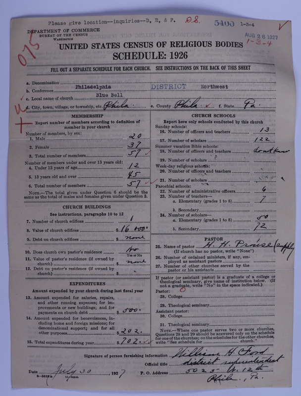 Scan of Methodist Episcopal Church: 5400