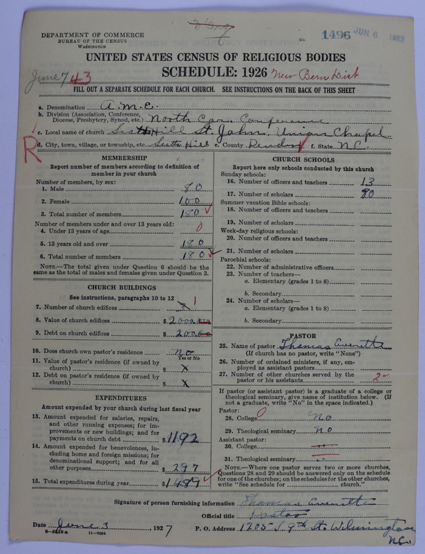 Scan of African Methodist Episcopal Church: 1496