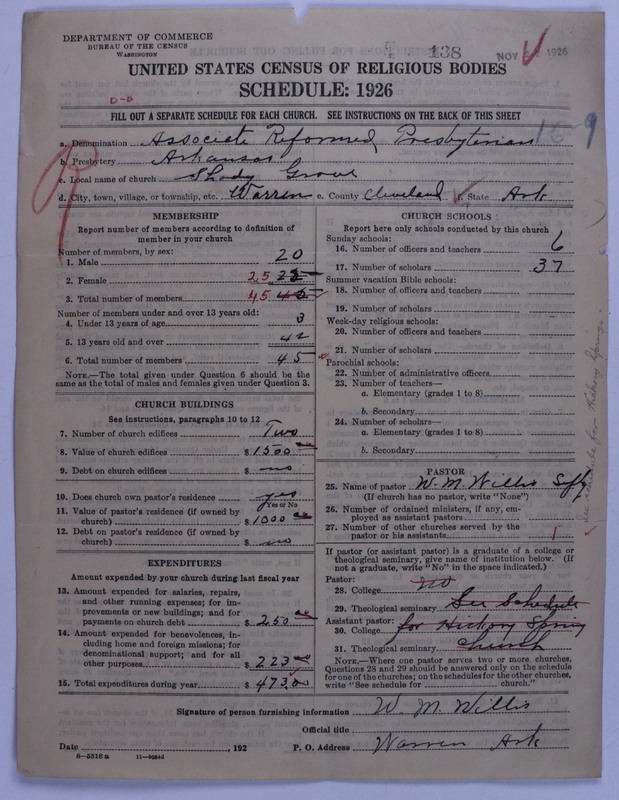 Scan of Associate Reformed Presbyterian Church: 138
