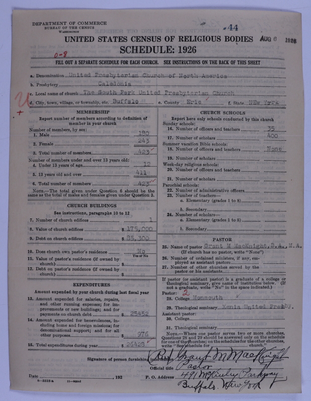 Scan of United Presbyterian Church of North America: 44