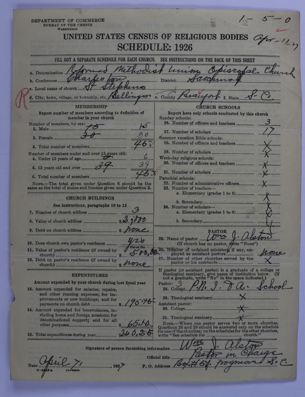 Scan of Reformed Methodist Union Episcopal Church: 2