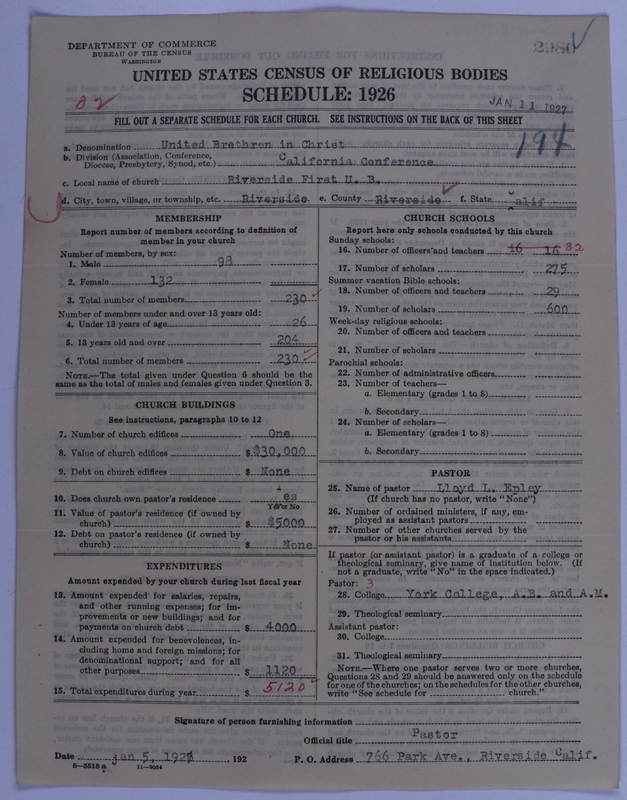 Scan of Church of the United Brethren in Christ: 2980