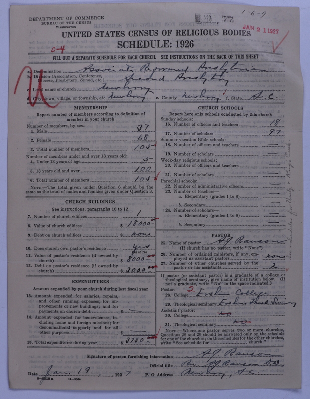 Scan of Associate Reformed Presbyterian Church: 77