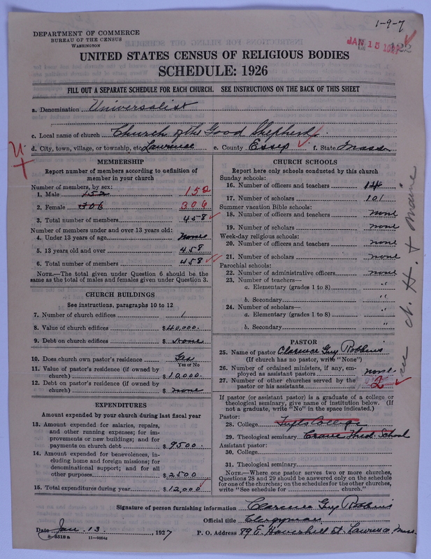 Scan of Universalist Church: 122
