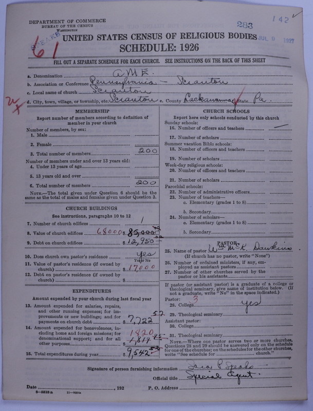 Scan of African Methodist Episcopal Church: 283