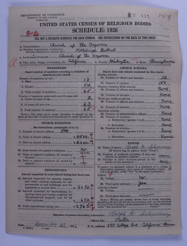 Scan of Church of the Nazarene: 111