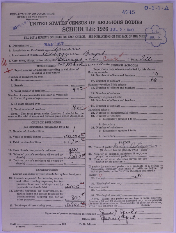 Scan of Negro Baptists: 4745
