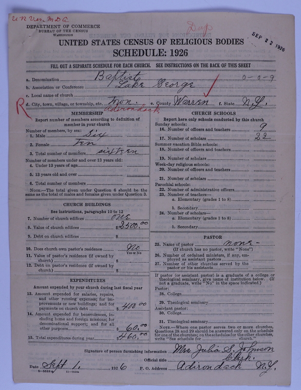 Scan of Federated Churches:
