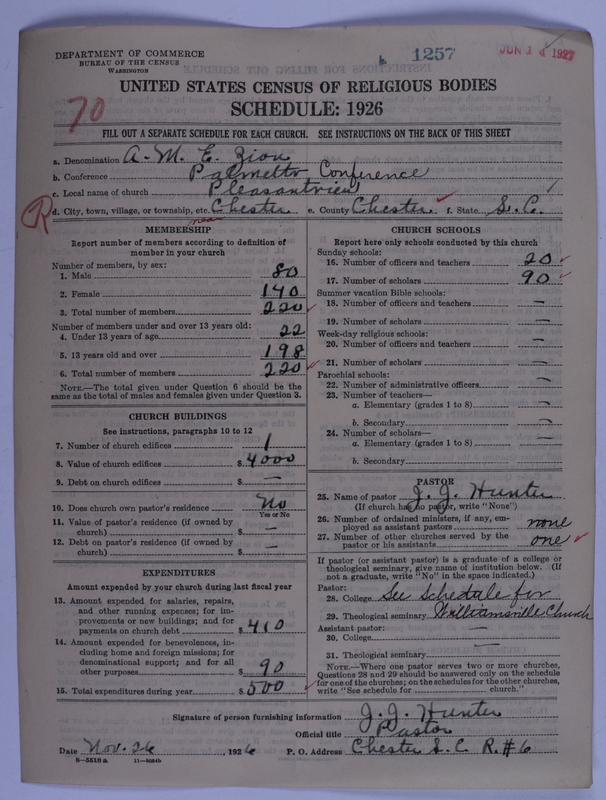 Scan of African Methodist Episcopal Zion Church: 1257