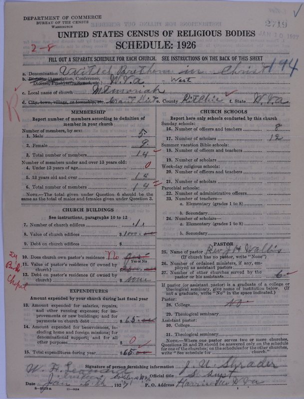 Scan of Church of the United Brethren in Christ: 2719