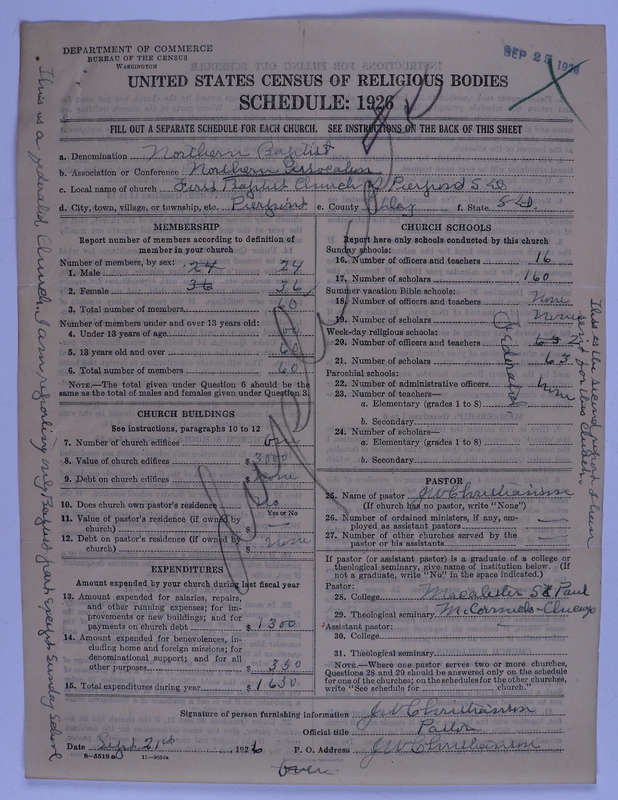 Scan of Federated Churches: