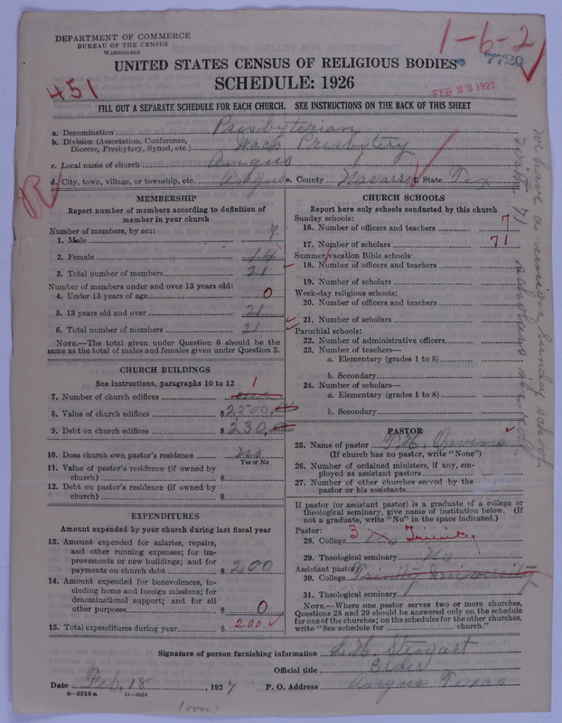 Scan of Presbyterian Church in the United States of America: 7720