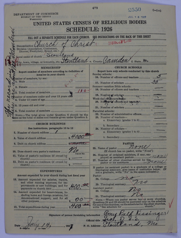 Scan of Disciples of Christ: 2550
