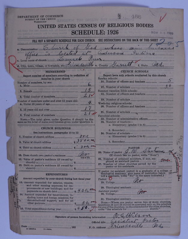Scan of Church of God (Headquarters, Anderson, Ind.): 466