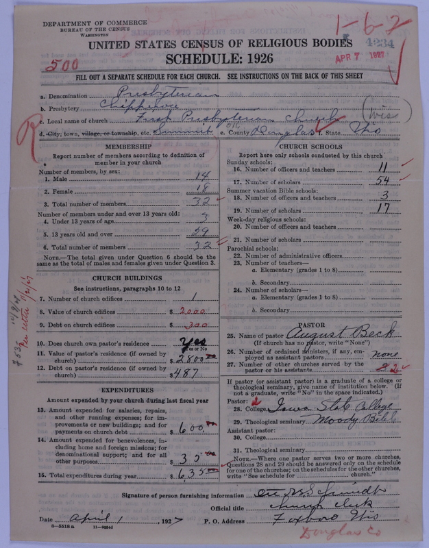 Scan of Presbyterian Church in the United States of America: 4234