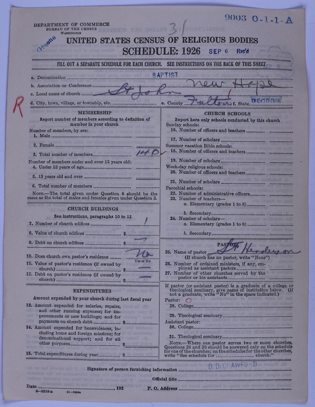 Scan of Negro Baptists: 9003
