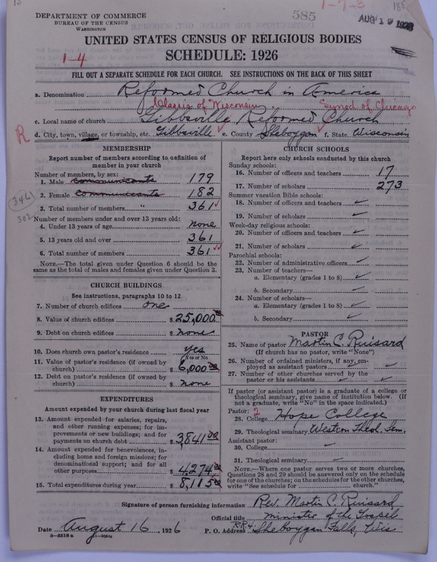 Scan of Reformed Church in America: 585