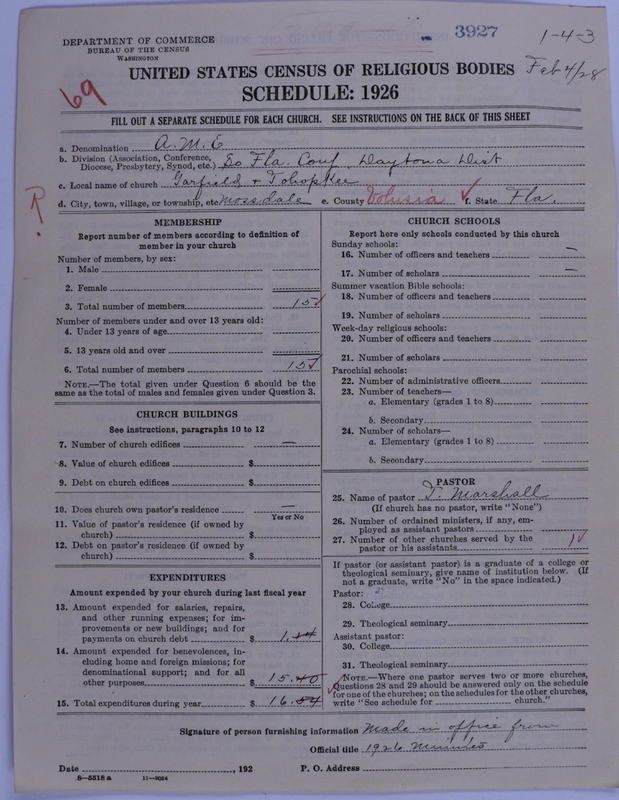 Scan of African Methodist Episcopal Church: 3927