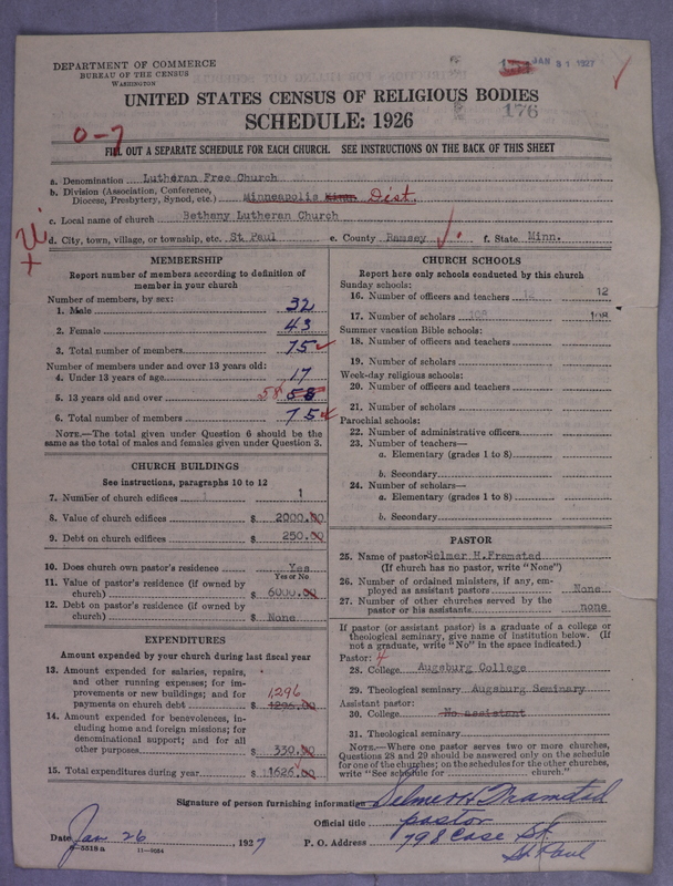 Scan of Lutheran Free Church: 176