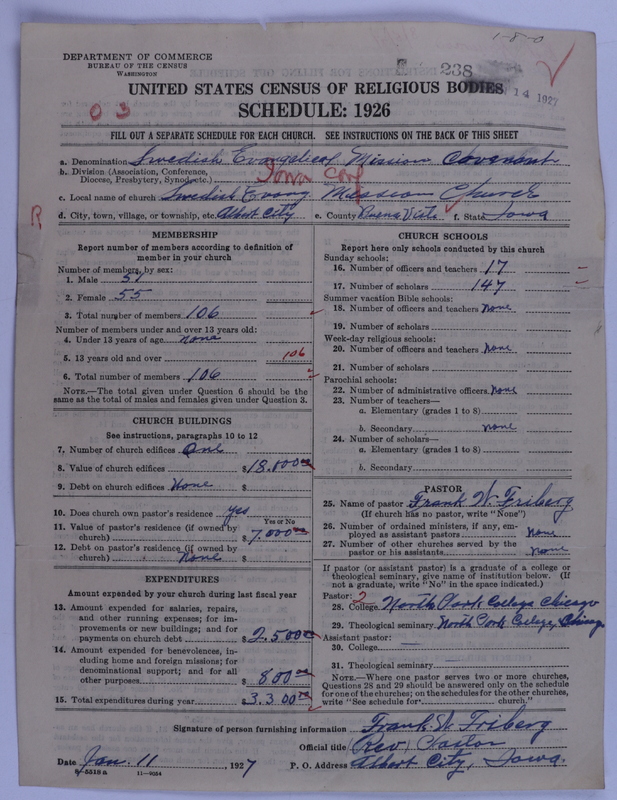 Scan of Swedish Evangelical Mission Covenant of America: 238