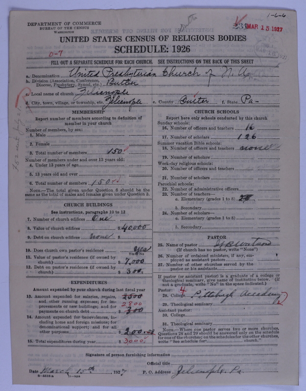 Scan of United Presbyterian Church of North America: 231