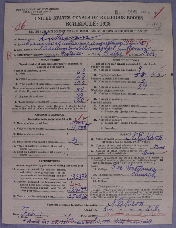 Scan of Evangelical Lutheran Augustana Synod of North America: 998