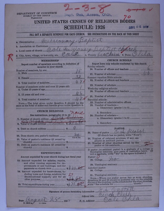 Scan of Missionary Baptist General Assembly of Oklahoma: 70