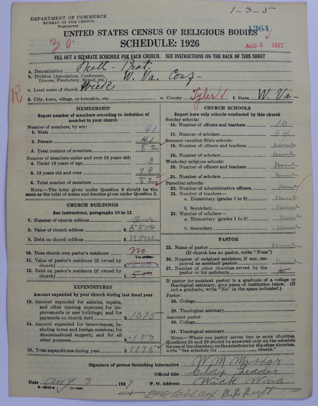 Scan of Methodist Protestant Church: 1364
