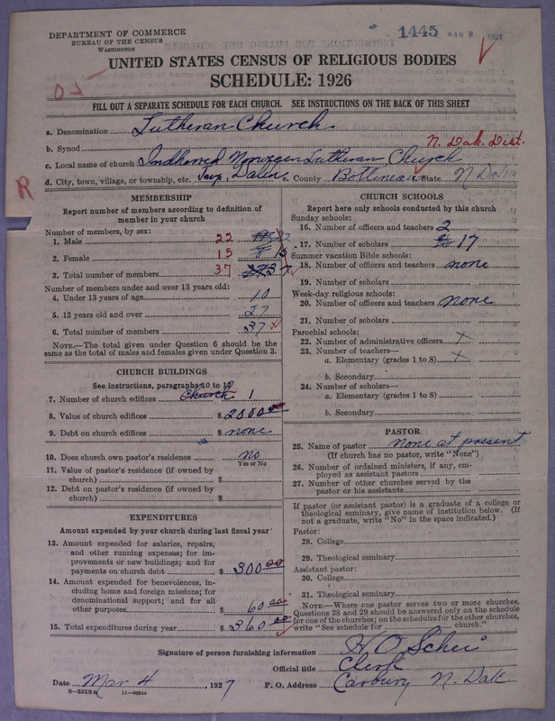 Scan of Norwegian Lutheran Church of America: 1445