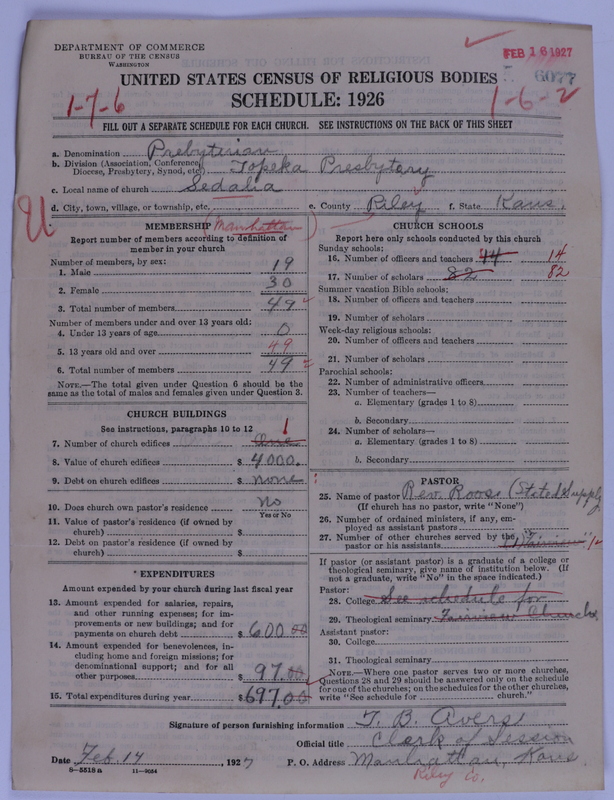 Scan of Presbyterian Church in the United States of America: 6077