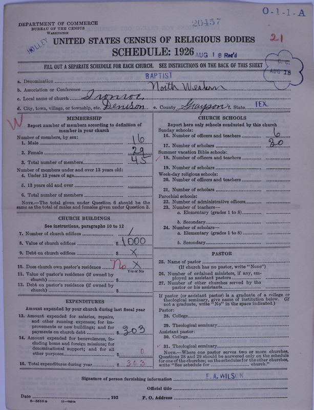 Scan of Negro Baptists: 20457