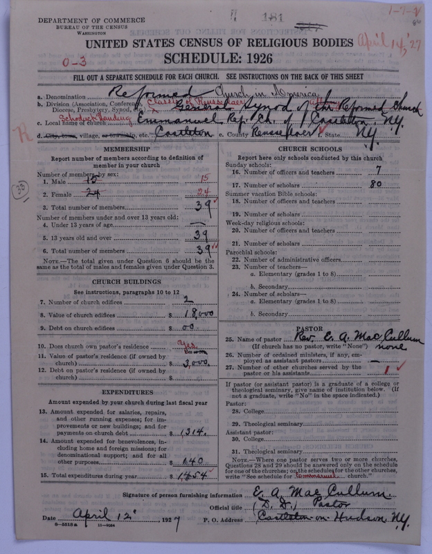 Scan of Reformed Church in America: 181