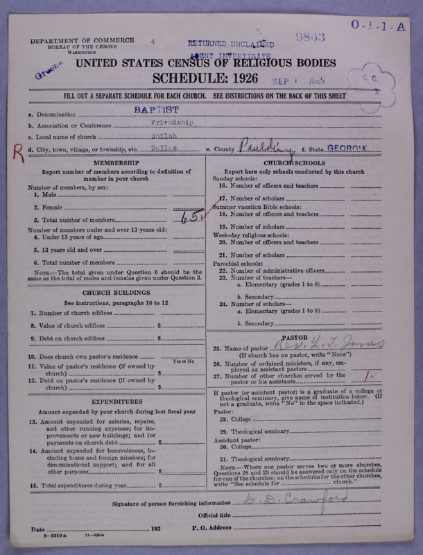 Scan of Negro Baptists: 9863