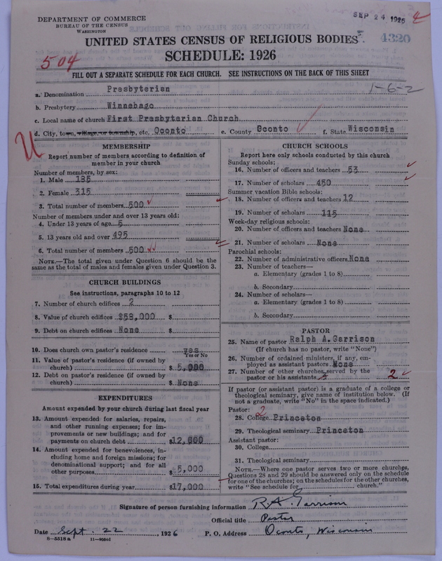 Scan of Presbyterian Church in the United States of America: 4320