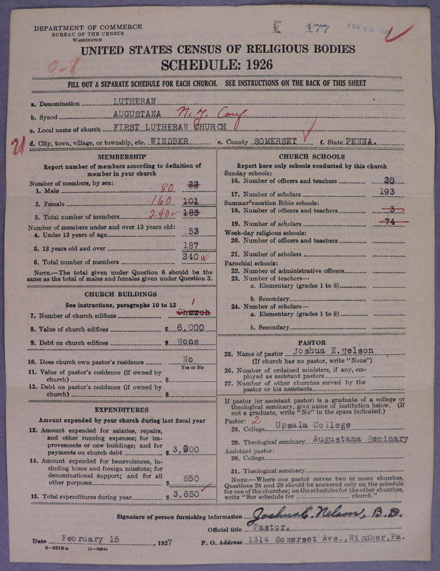 Scan of Evangelical Lutheran Augustana Synod of North America: 177