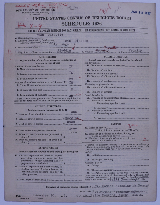 Scan of Roman Catholic Church: