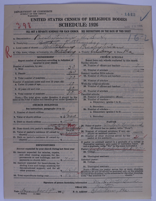 Scan of Presbyterian Church in the United States of America: 1442