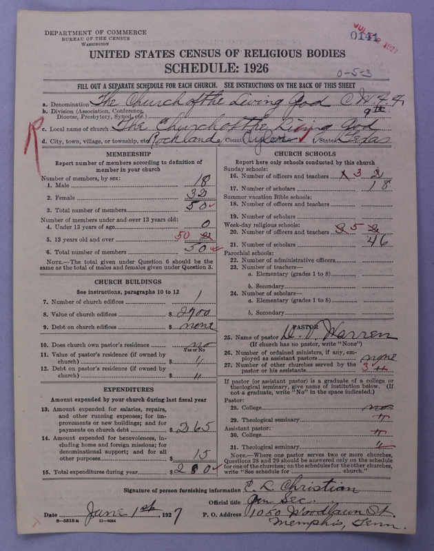 Scan of Church of the Living God, Christian Workers for Fellowship: 141