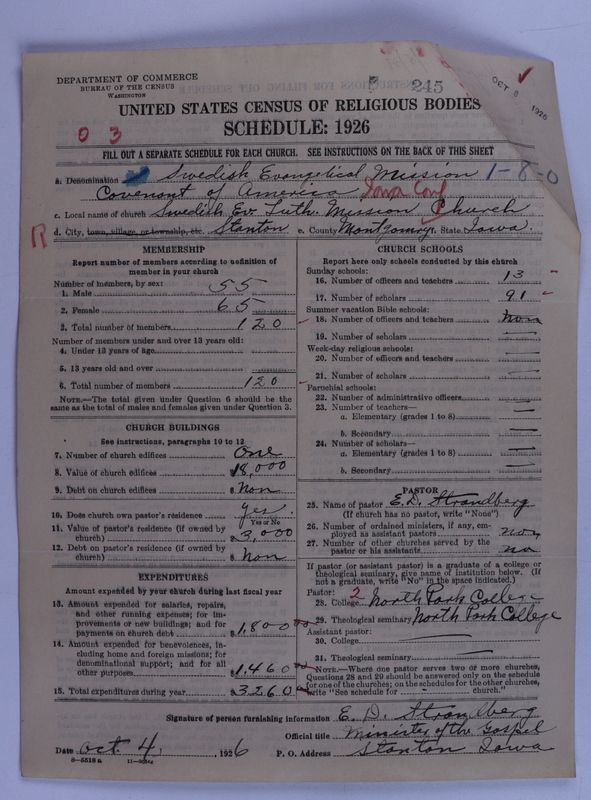 Scan of Swedish Evangelical Mission Covenant of America: 245