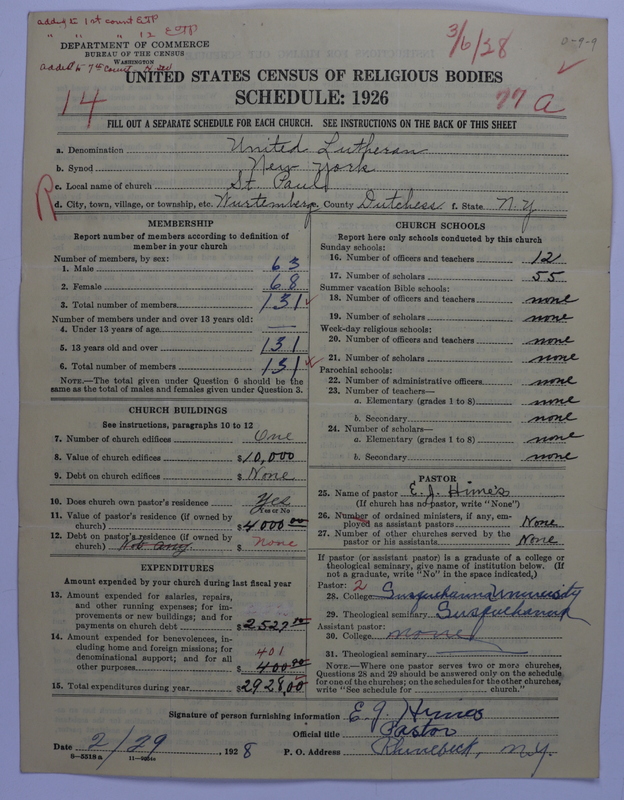 Scan of United Lutheran Church in America: 77a
