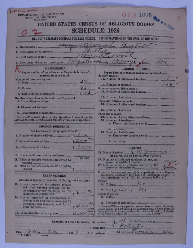 Scan of Southern Baptist Convention: 1396