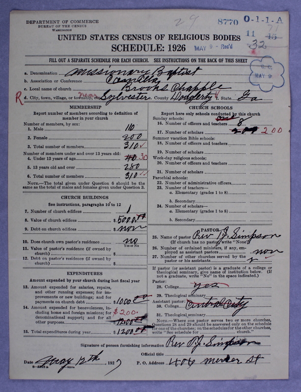 Scan of Negro Baptists: 8770