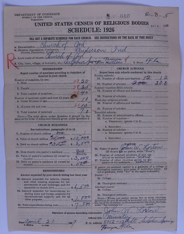 Scan of Church of God (Headquarters, Anderson, Ind.): 610