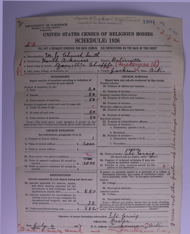 Scan of Methodist Episcopal Church, South: 1904